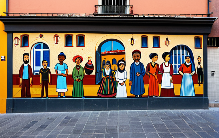 벽화여행 블로그 콘텐츠 계획 - Colorful Mural in Lavapiés, Madrid**
"A vibrant and detailed mural in the Lavapiés neighborhood of ...
